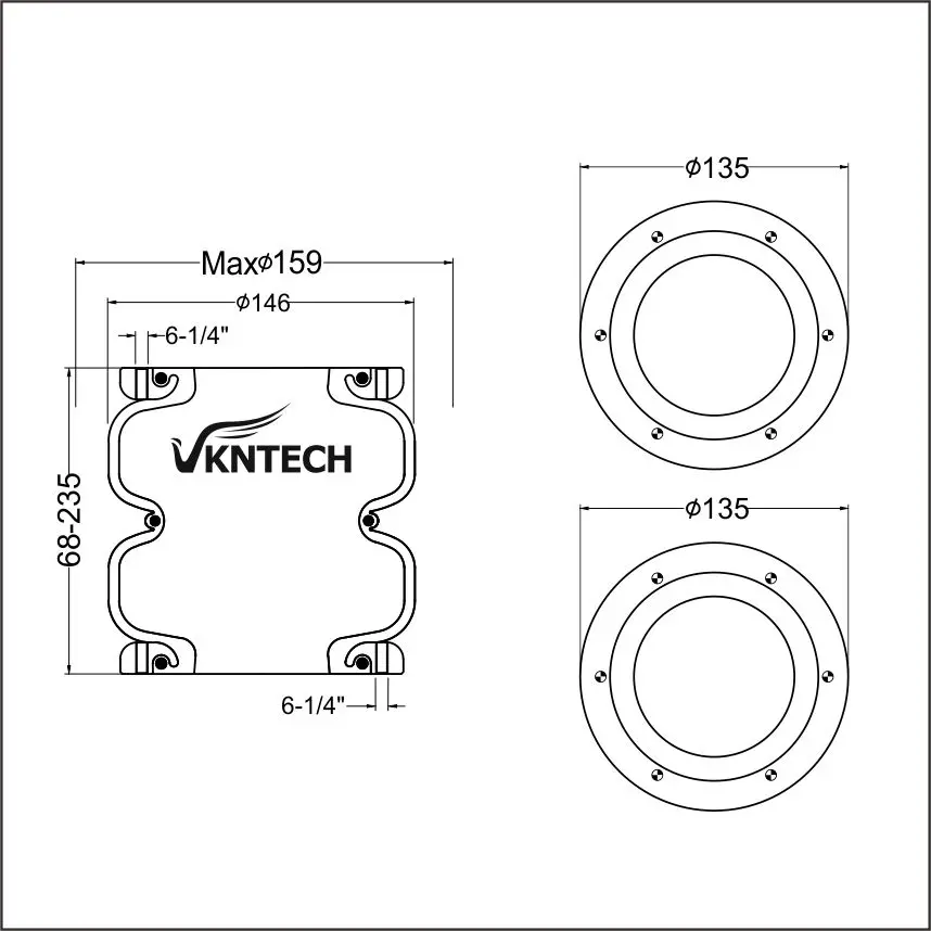 Air Ride Luftfeder W01-358-6951 FD200-25